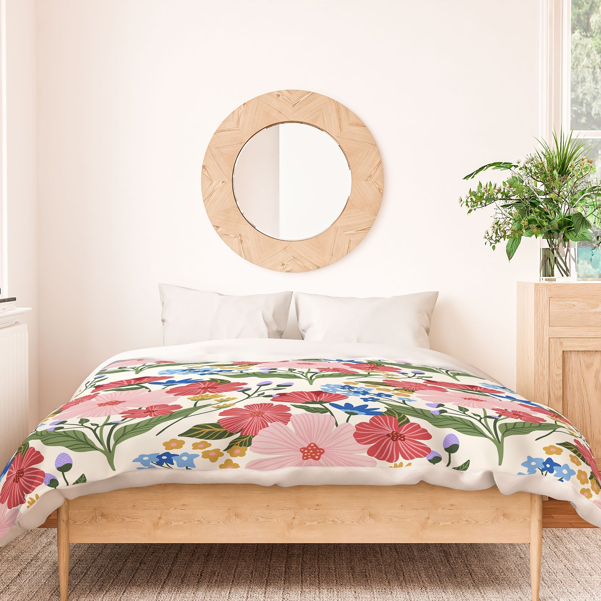 Design by Spark Wild Bloom Flowers Duvet Cover