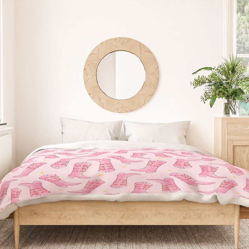 Love_Ryming Stars and Boots Duvet Cover