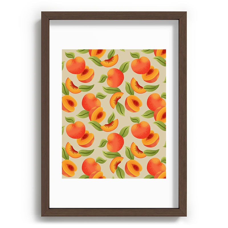 Jessica Molina Peach Pattern Recessed Framing Rectangle