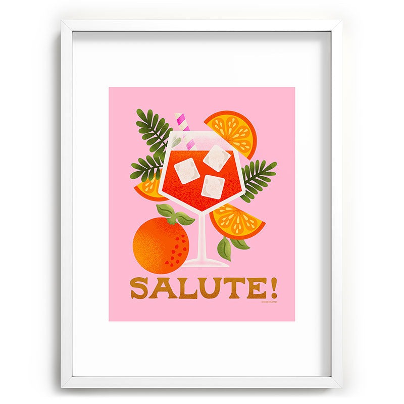 Jessica Molina Orange Spritz Recessed Framing Rectangle