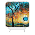 Madart Inc. Aqua Burn Shower Curtain