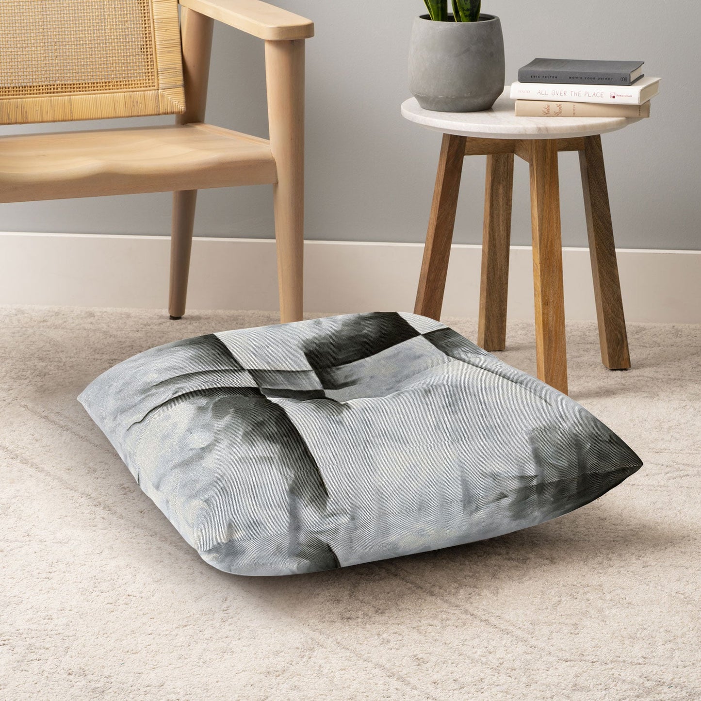 Madart Inc. Burnished IV Floor Pillow Square