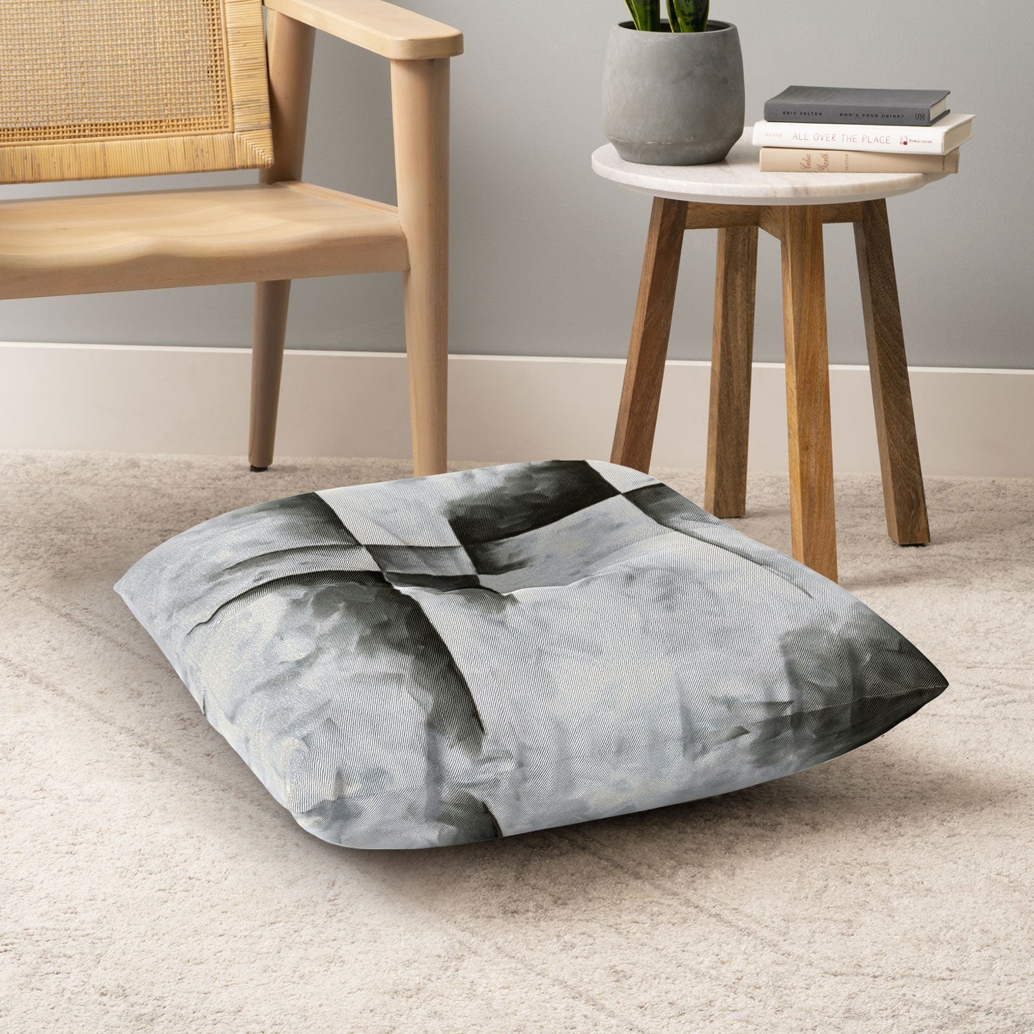 Madart Inc. Burnished IV Floor Pillow Square