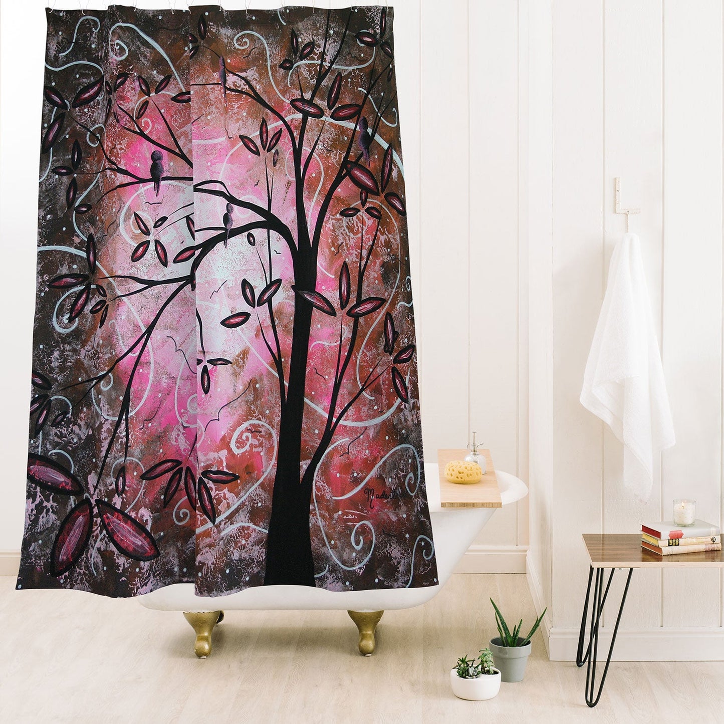 Madart Inc. Cherry Blossoms Shower Curtain