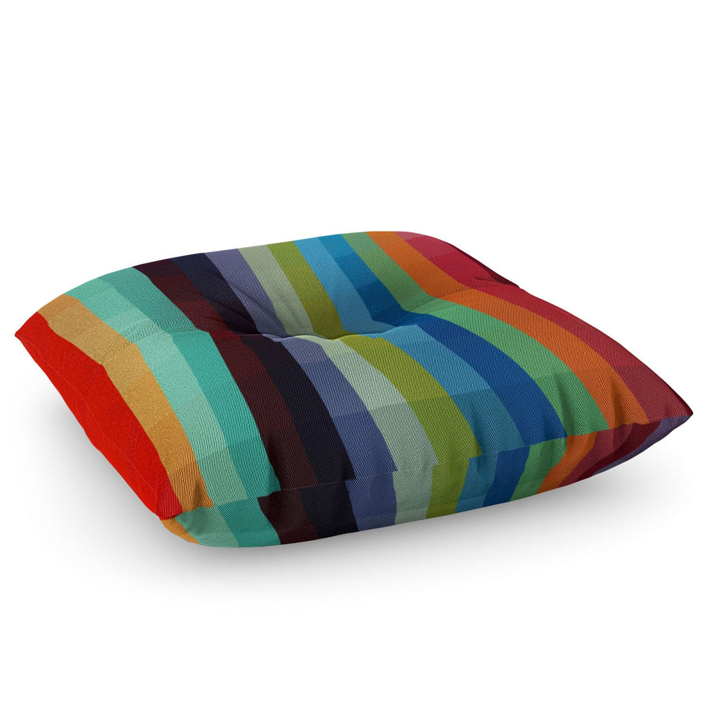 Madart Inc. City Colors Floor Pillow Square