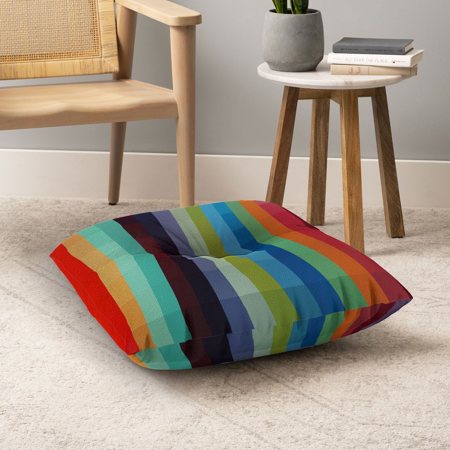 Madart Inc. City Colors Floor Pillow Square