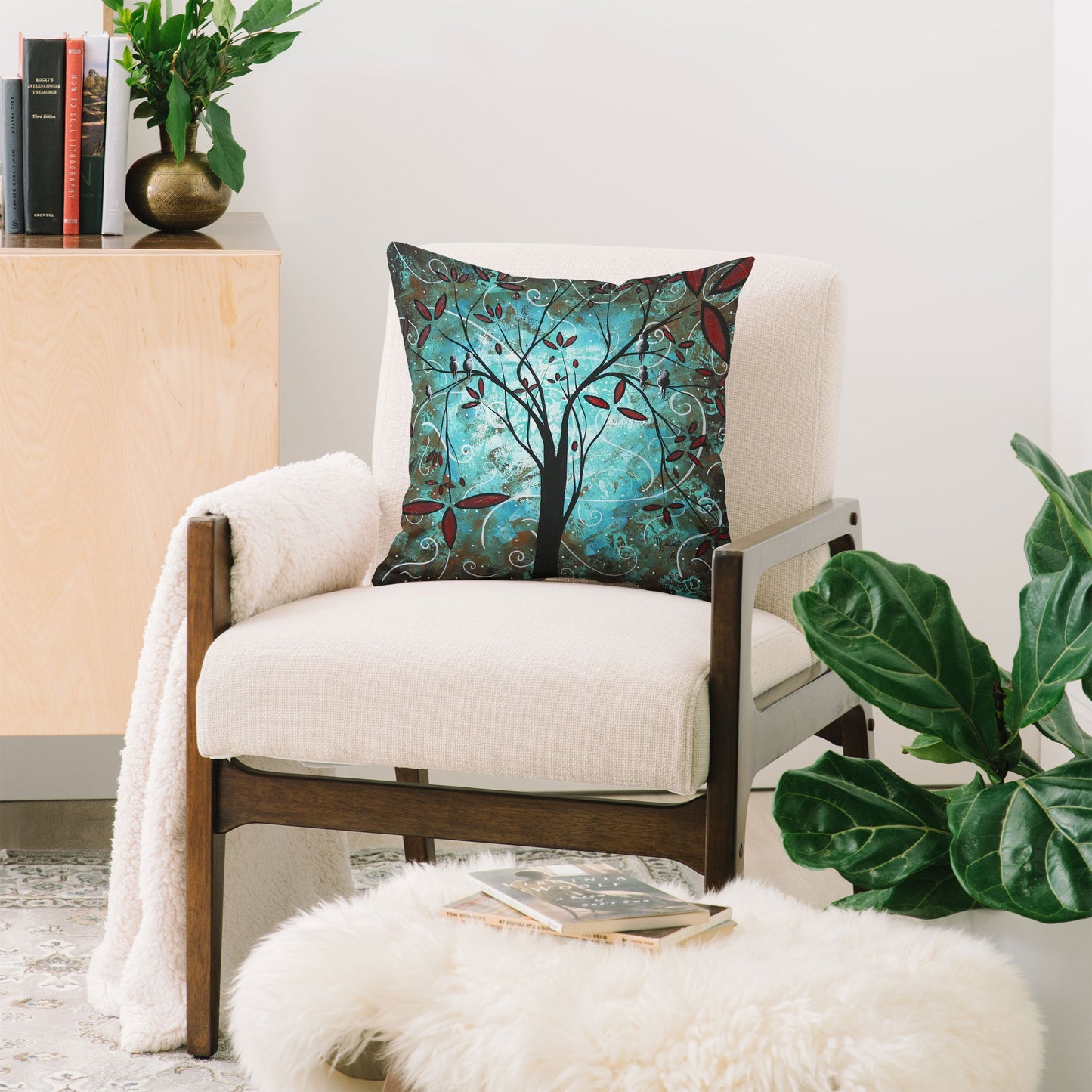 Madart Inc. Romantic Evening Throw Pillow