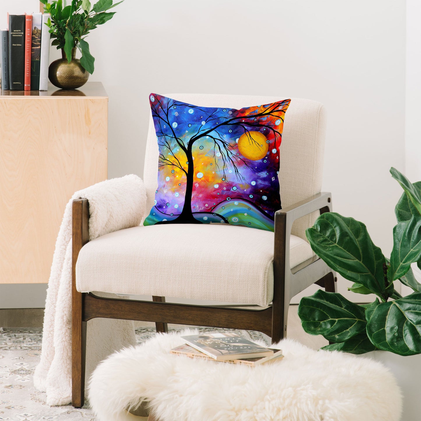 Madart Inc. Winter Sparkle Throw Pillow