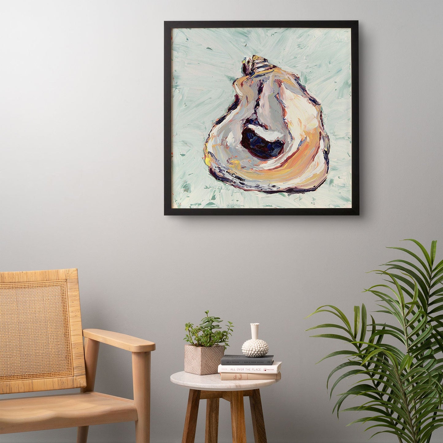 Magladry art studio Oyster shell Framed Wall Art