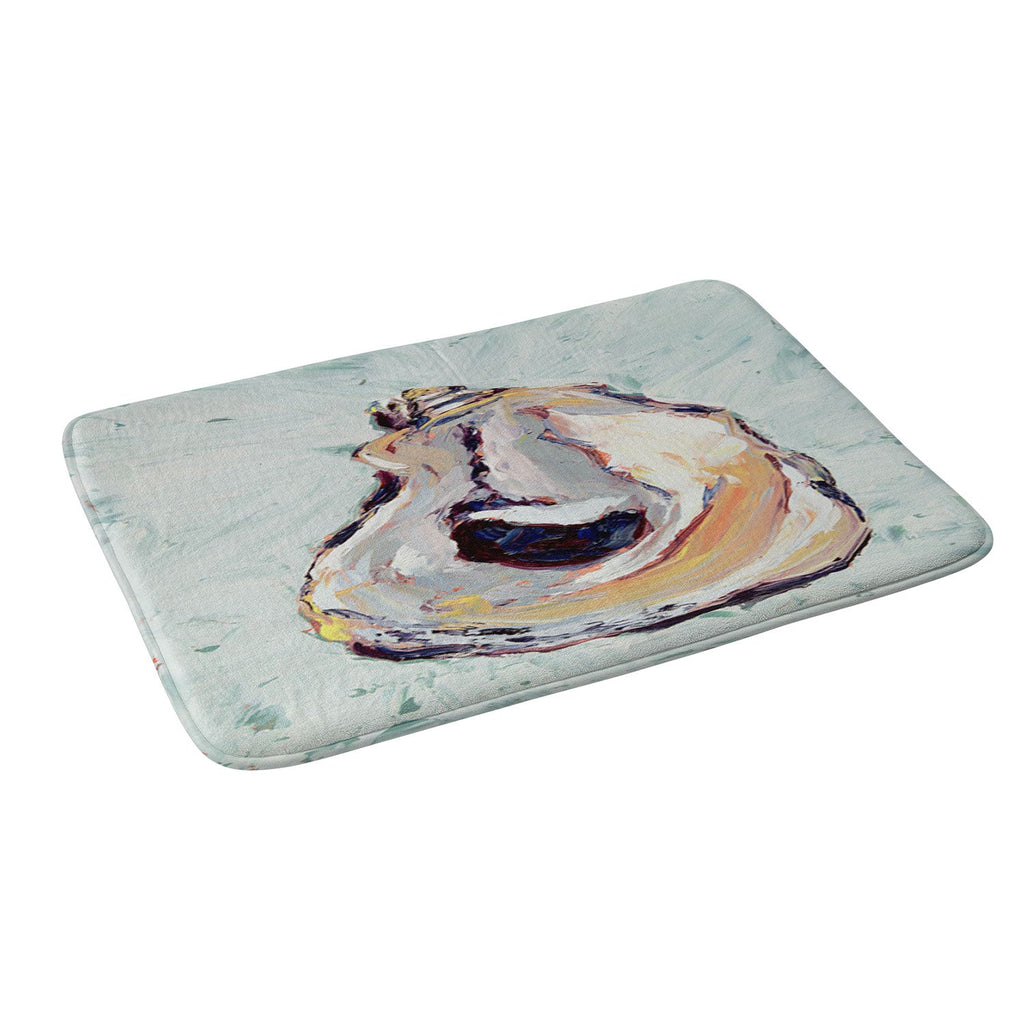 Magladry art studio Oyster shell Memory Foam Bath Mat