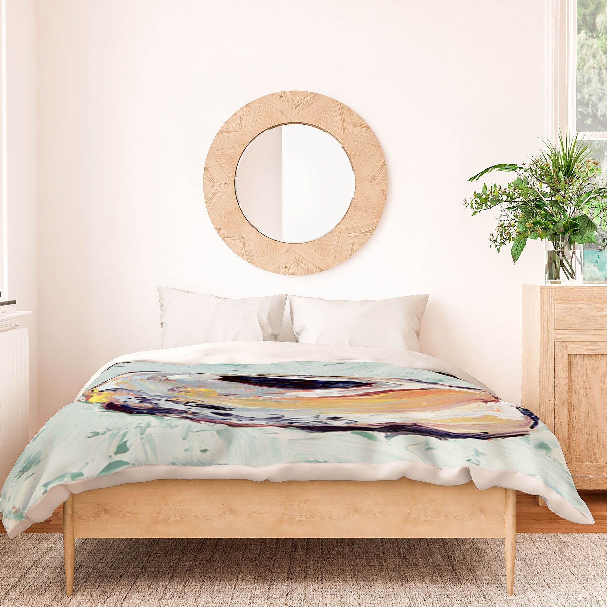 Magladry art studio Oyster shell Duvet Cover