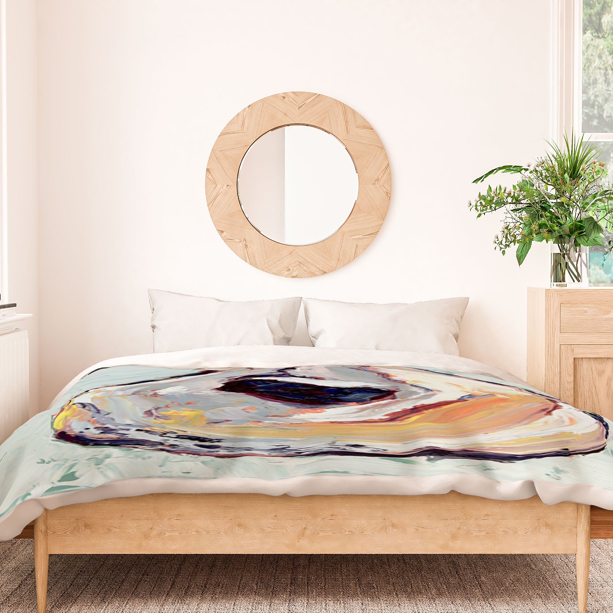 Magladry art studio Oyster shell Duvet Cover