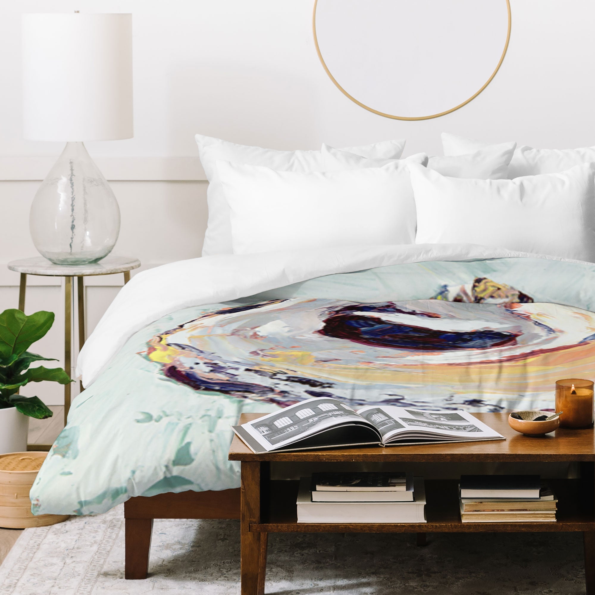 Magladry art studio Oyster shell Duvet Cover