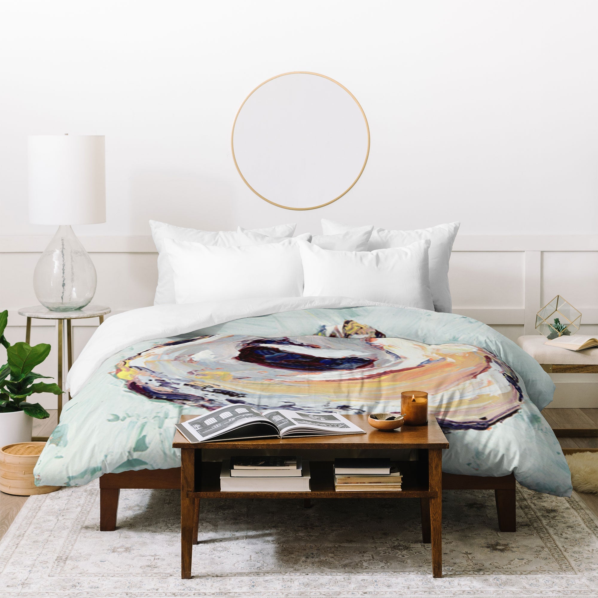 Magladry art studio Oyster shell Duvet Cover