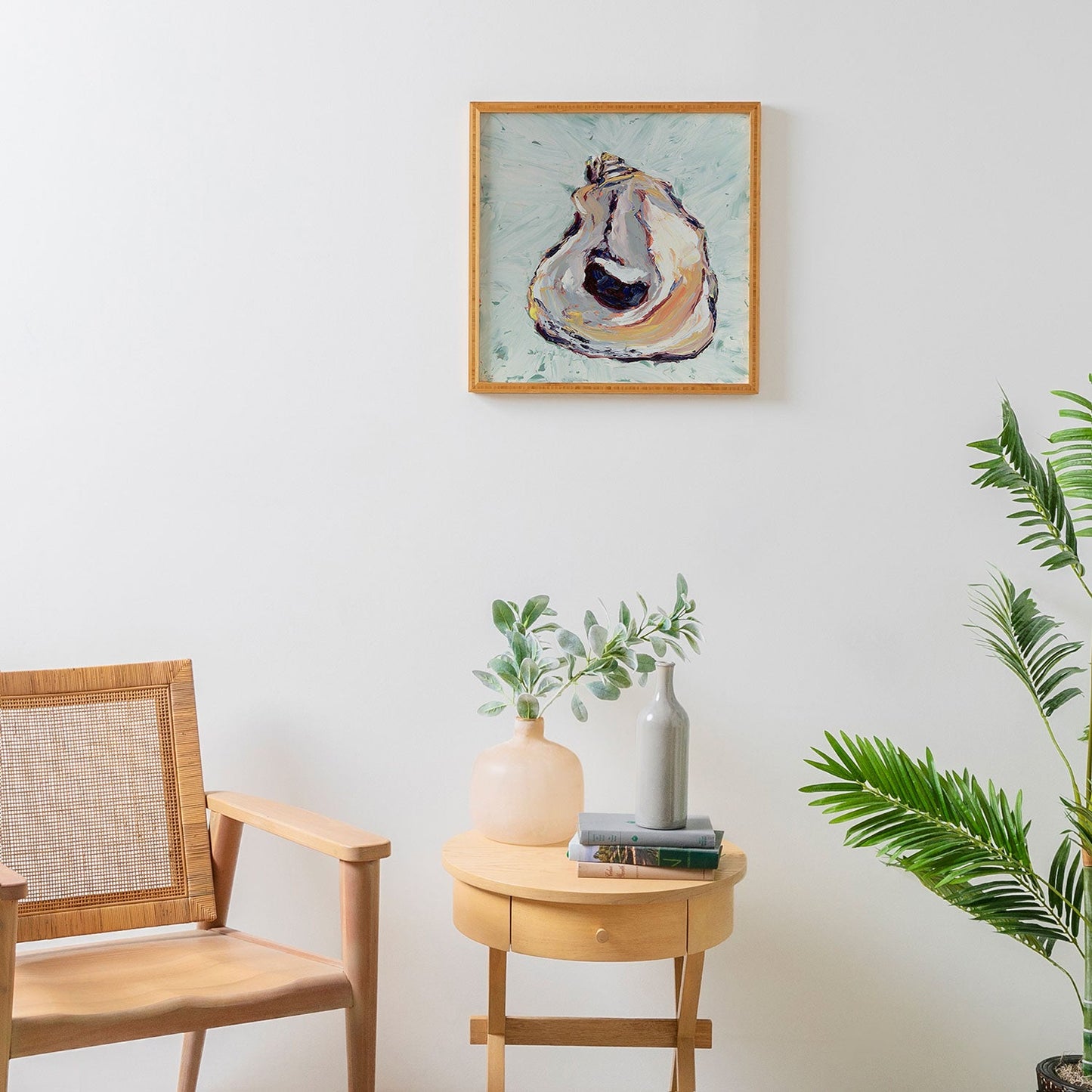 Magladry art studio Oyster shell Framed Wall Art