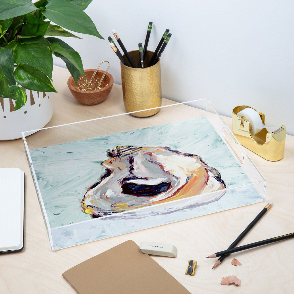 Magladry art studio Oyster shell Acrylic Tray