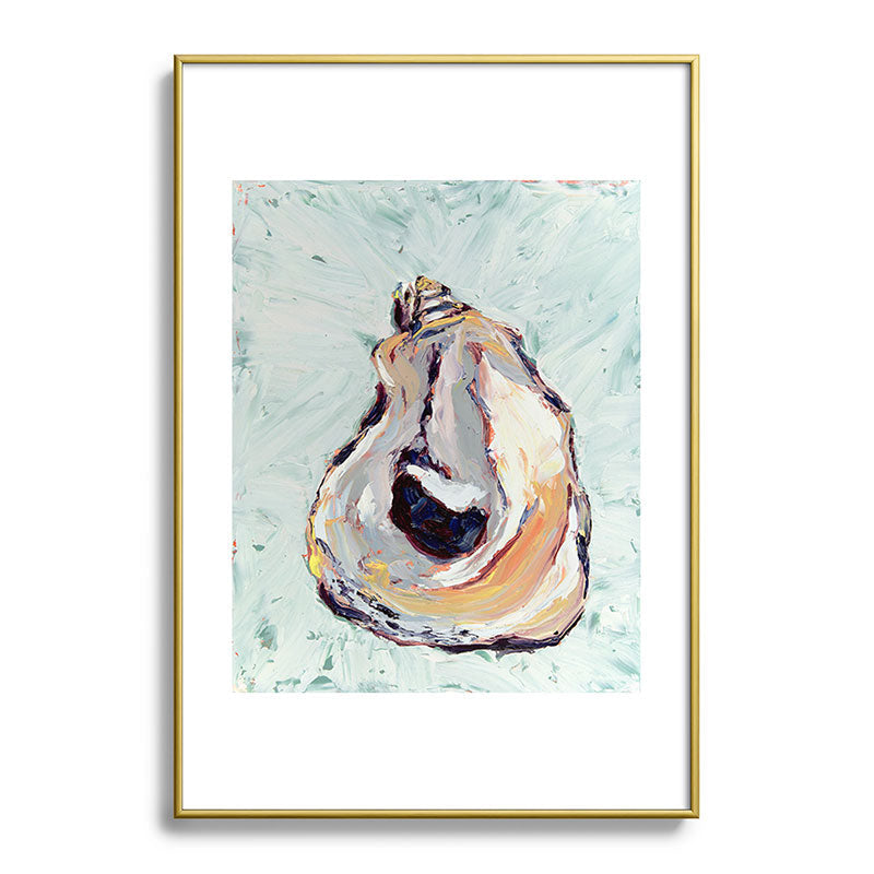 Magladry art studio Oyster shell Metal Framed Art Print