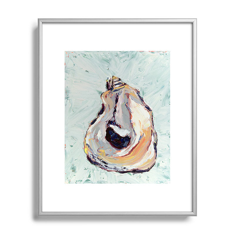 Magladry art studio Oyster shell Metal Framed Art Print