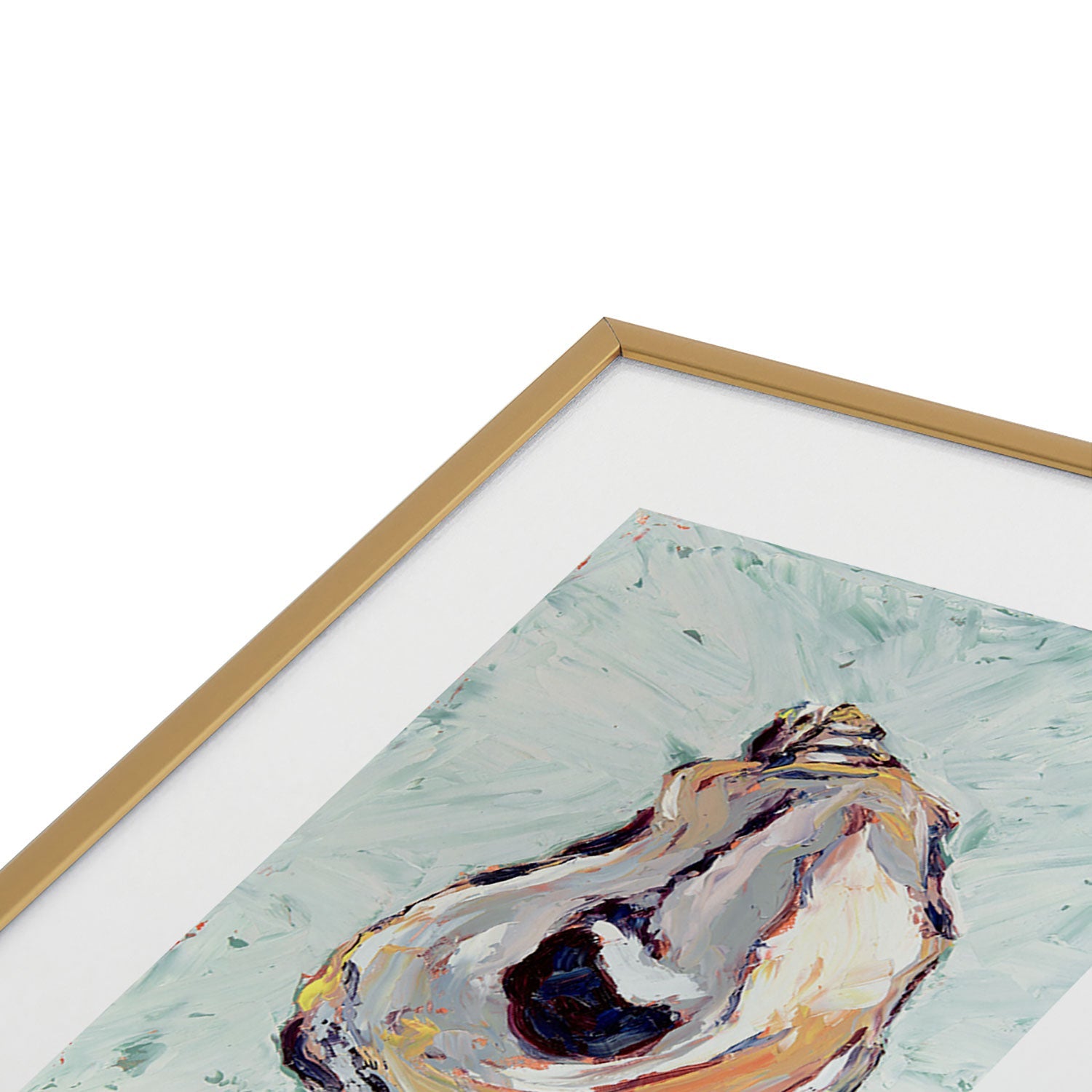 Magladry art studio Oyster shell Metal Framed Art Print