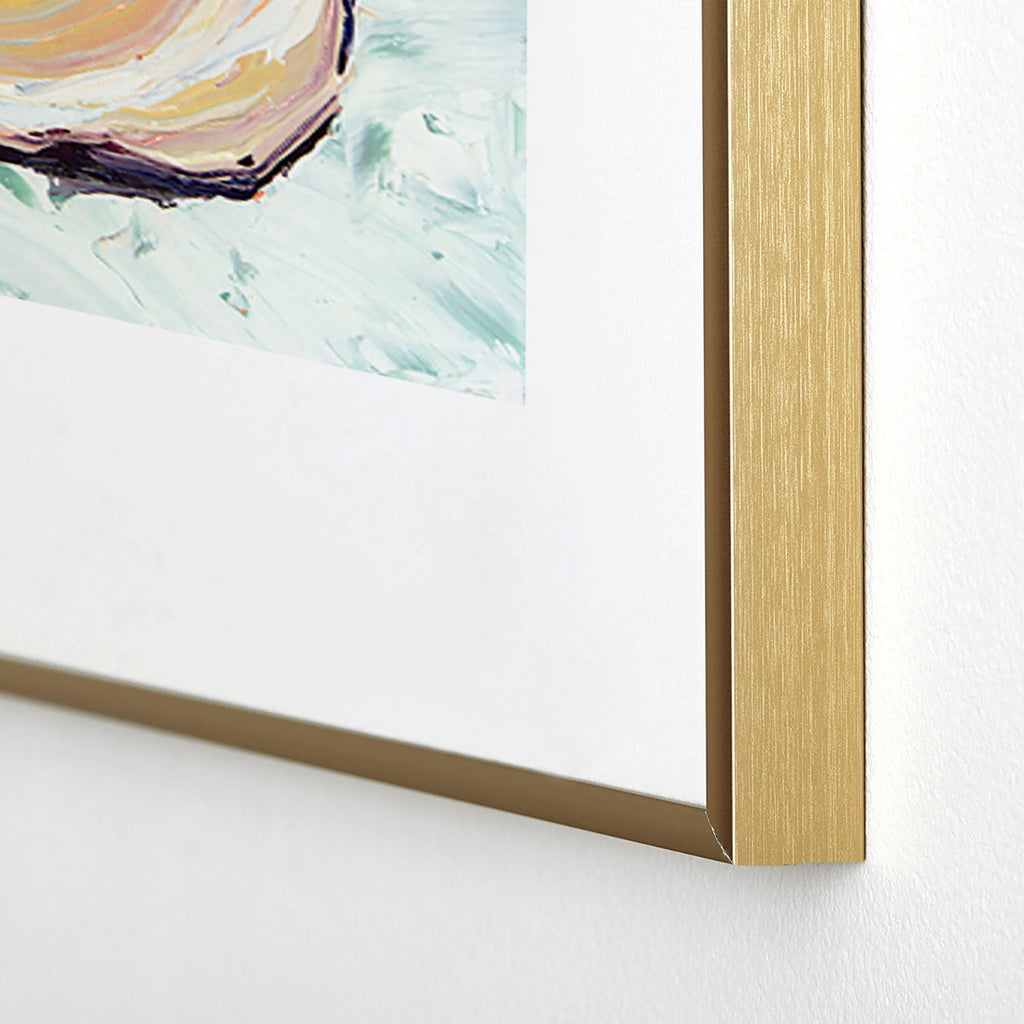 Magladry art studio Oyster shell Metal Framed Art Print