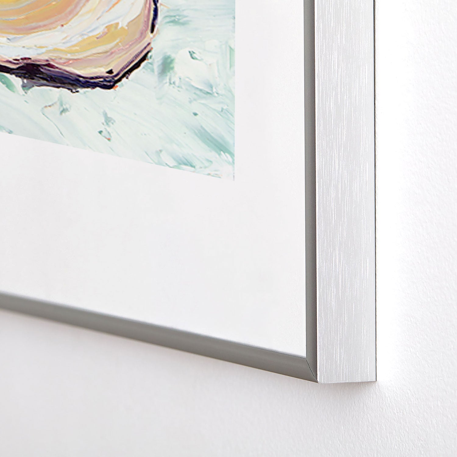 Magladry art studio Oyster shell Metal Framed Art Print