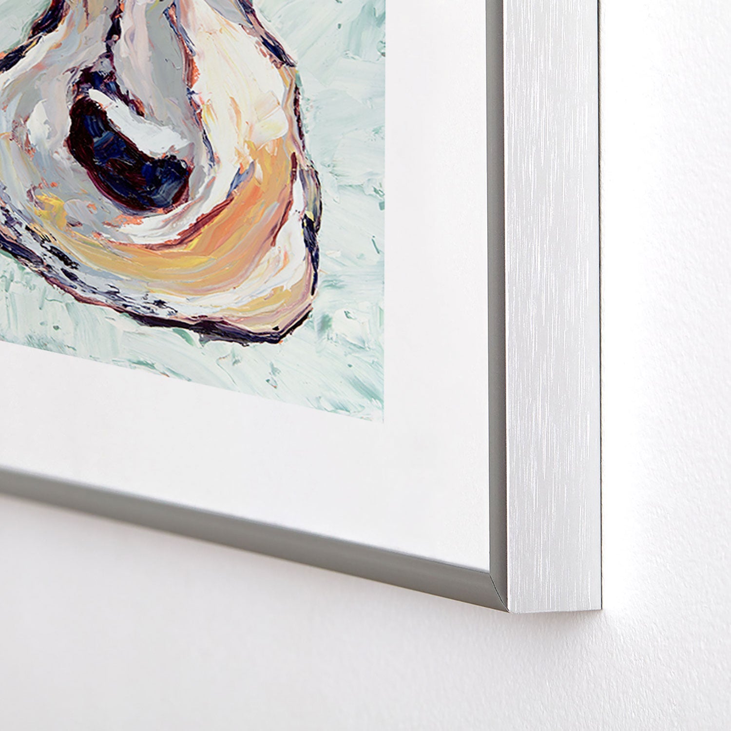 Magladry art studio Oyster shell Metal Framed Art Print