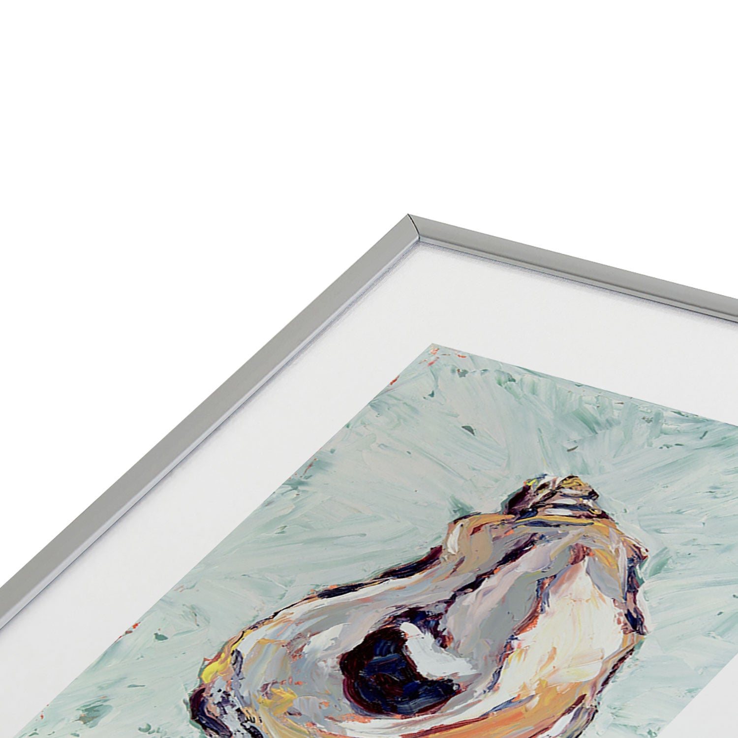 Magladry art studio Oyster shell Metal Framed Art Print