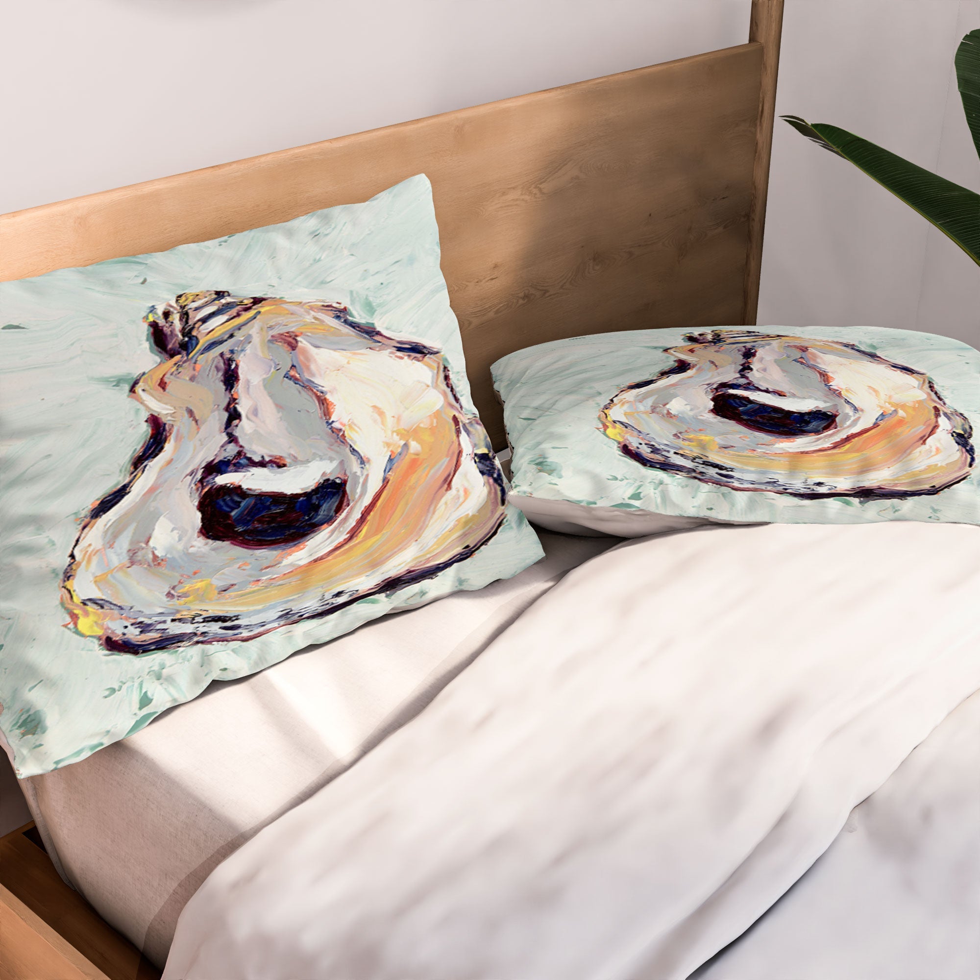 Magladry art studio Oyster shell Pillow Shams