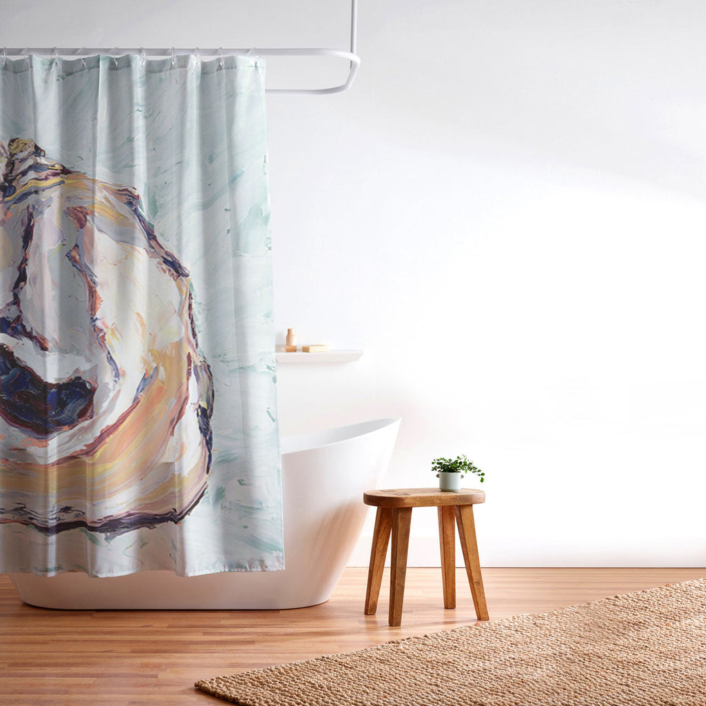 Magladry art studio Oyster shell Shower Curtain