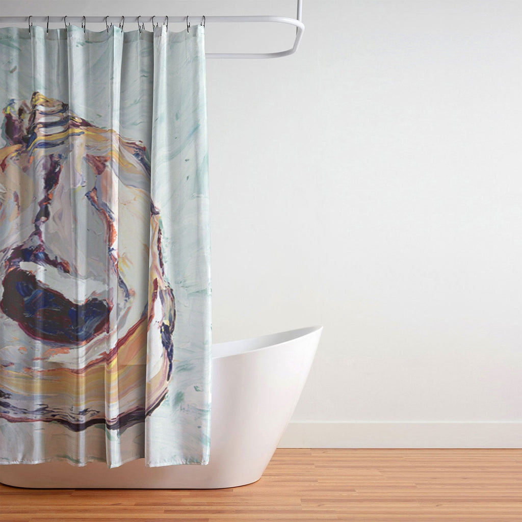 Magladry art studio Oyster shell Shower Curtain