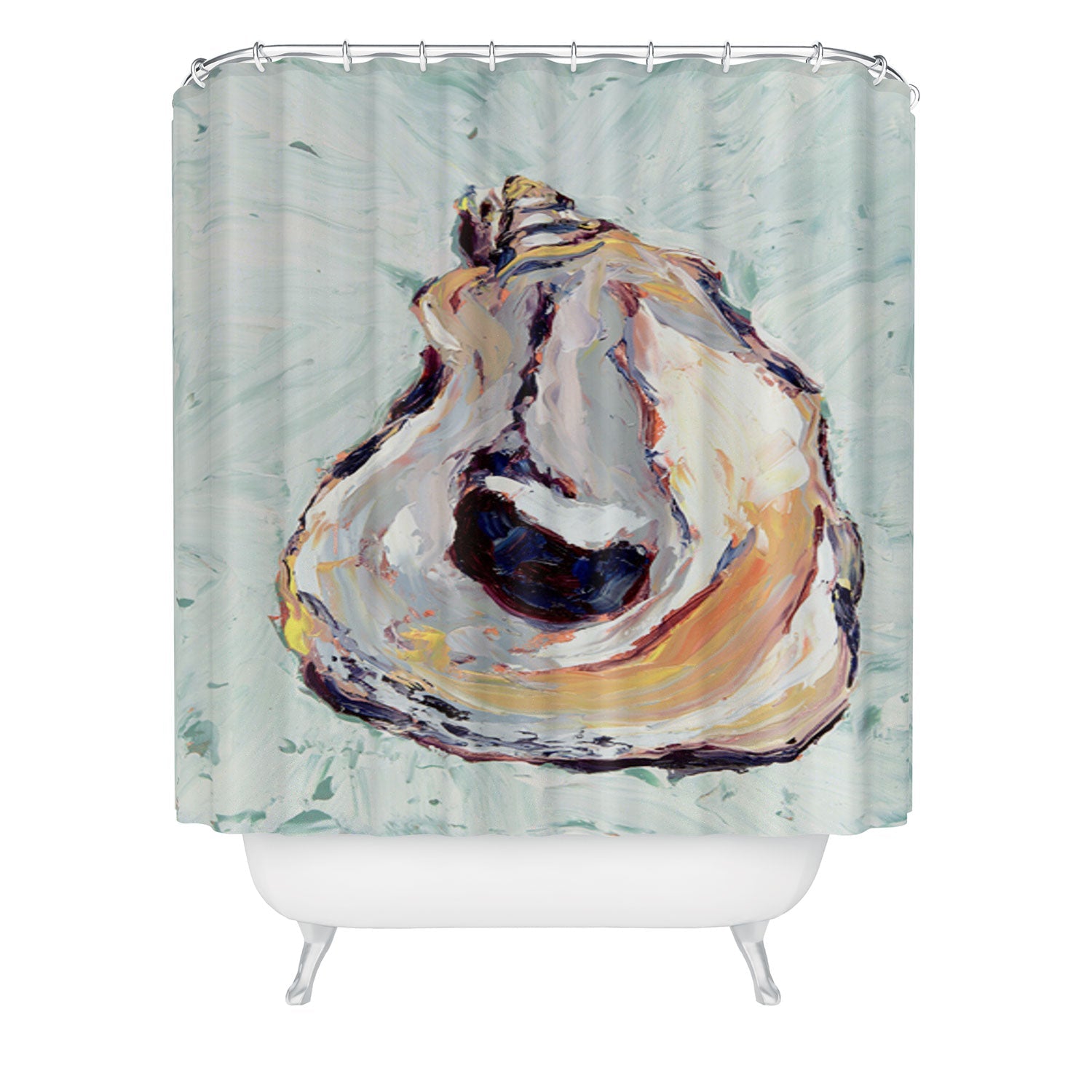 Magladry art studio Oyster shell Shower Curtain