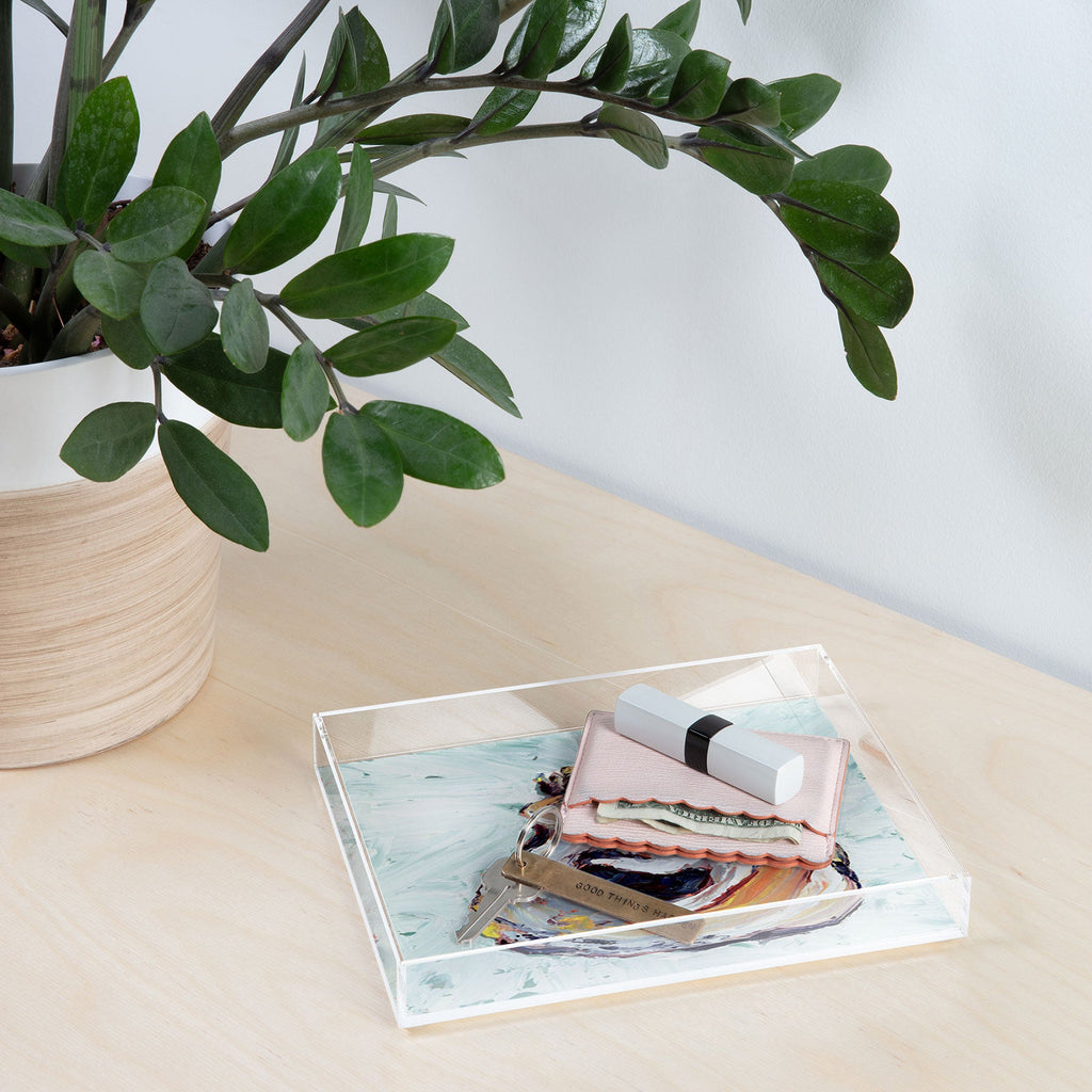 Magladry art studio Oyster shell Acrylic Tray
