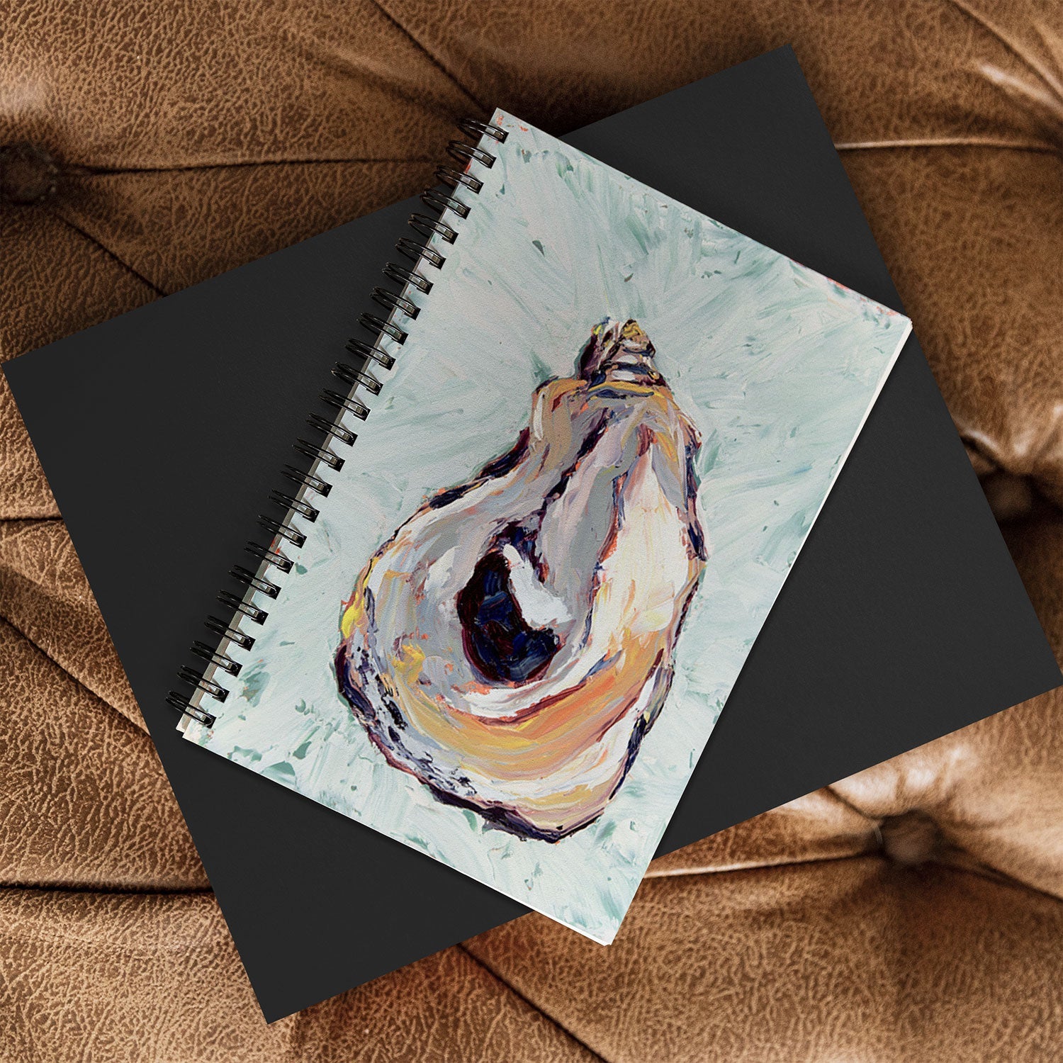 Magladry art studio Oyster shell Spiral Notebook