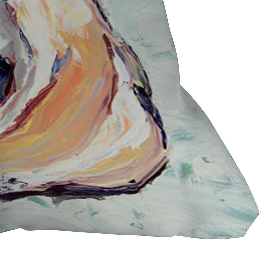 Magladry art studio Oyster shell Outdoor Throw Pillow