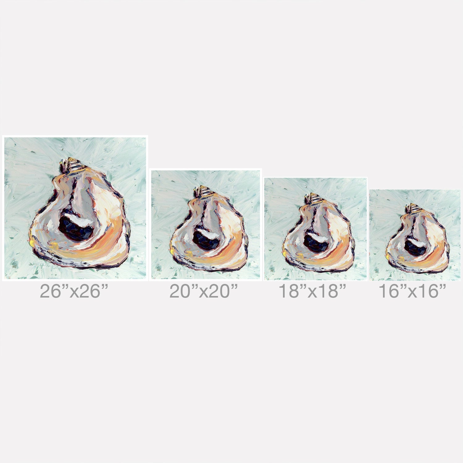 Magladry art studio Oyster shell Outdoor Throw Pillow