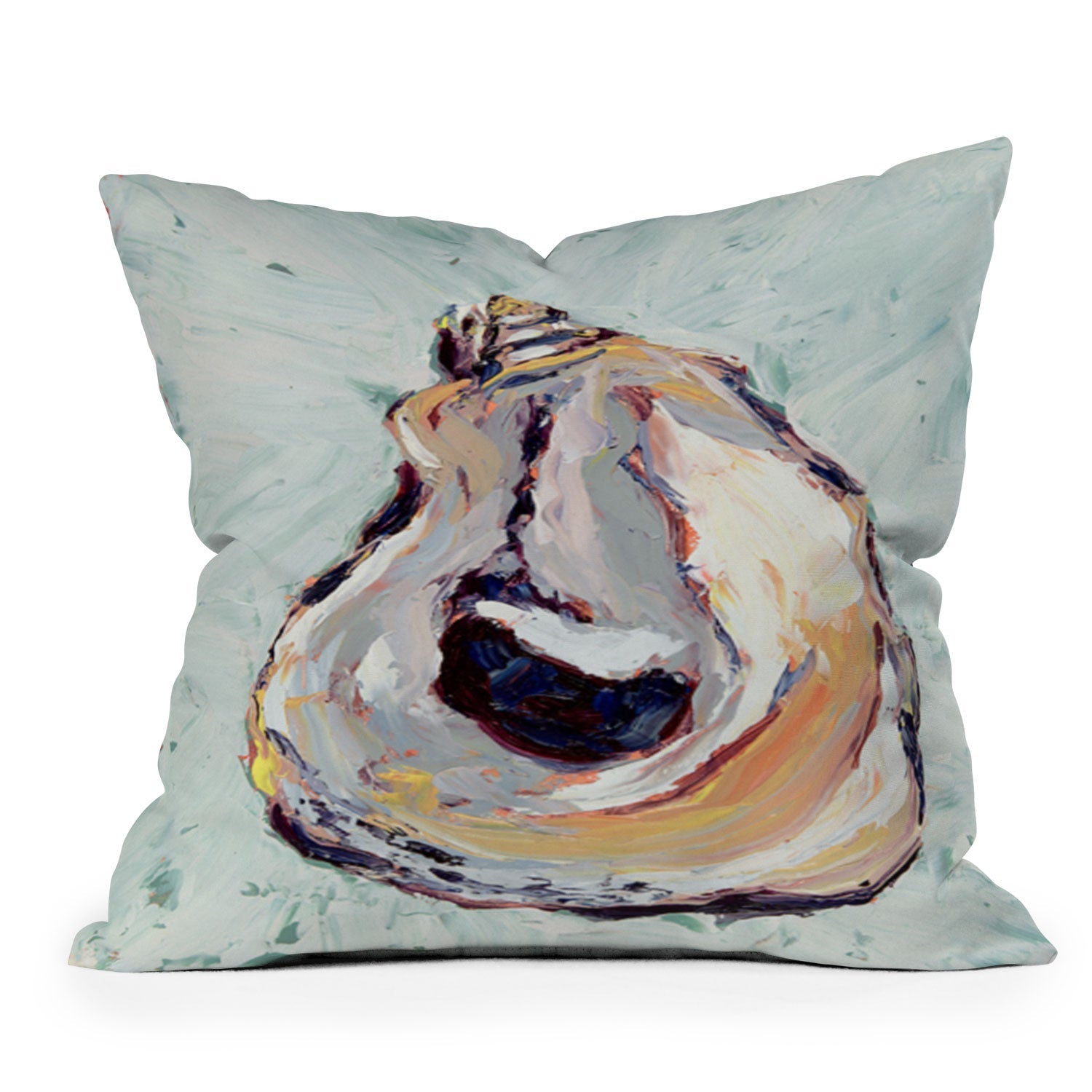 Magladry art studio Oyster shell Outdoor Throw Pillow