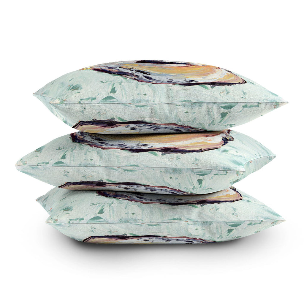 Magladry art studio Oyster shell Outdoor Throw Pillow