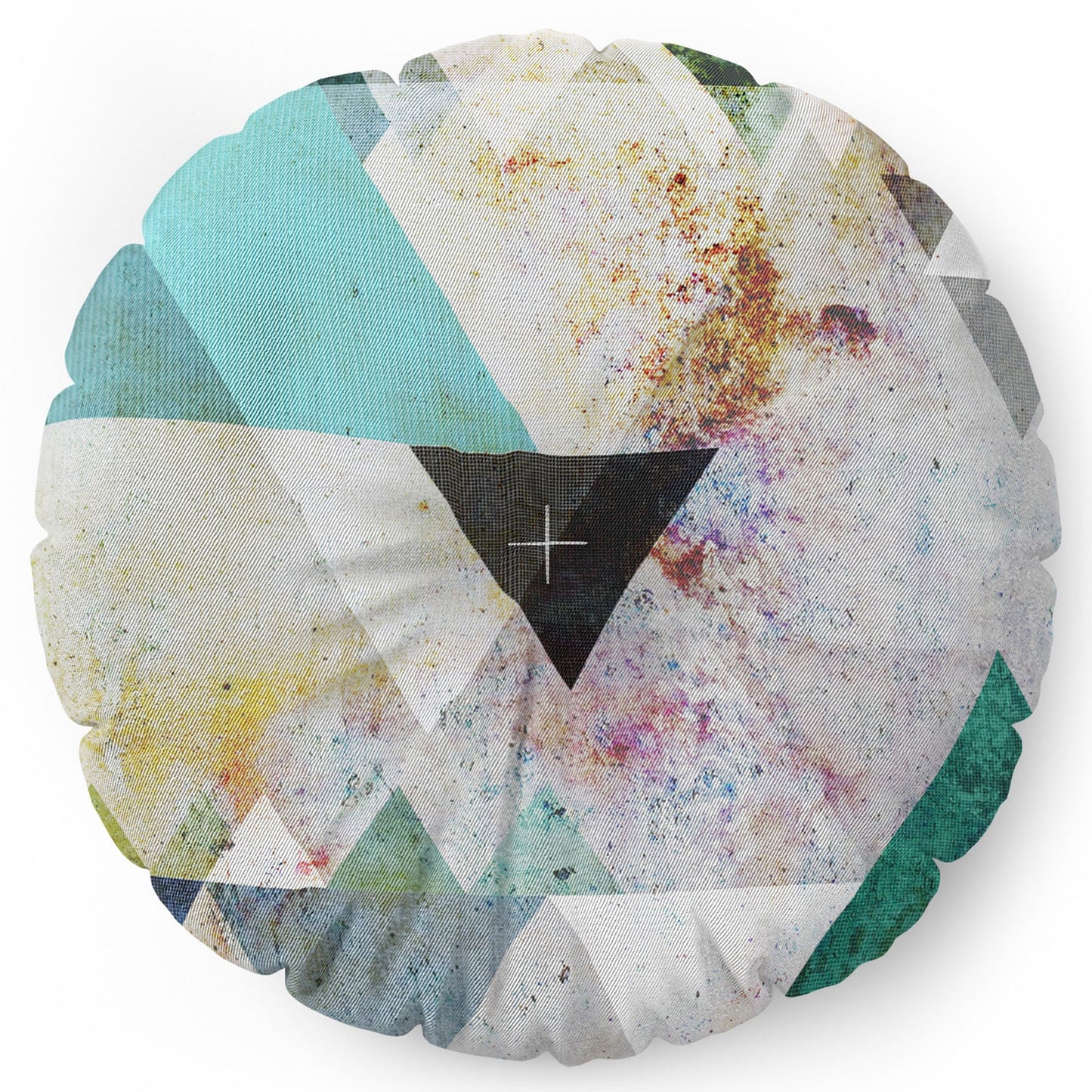 Mareike Boehmer Graphic 3 Blue Floor Pillow Round