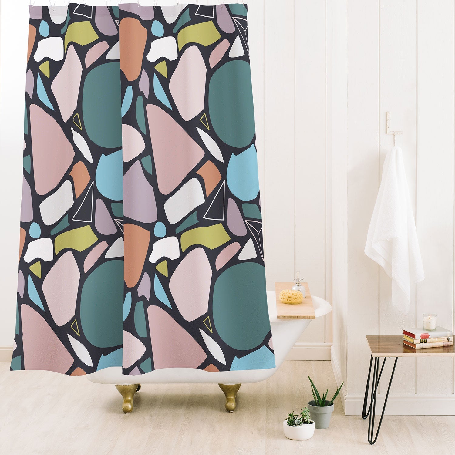 Mareike Boehmer Stones Orderly 1 Shower Curtain