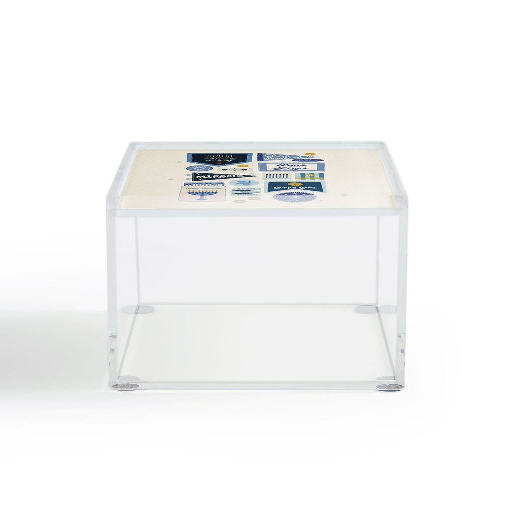 Marni Hanukkah Banners Signs and Pennants Acrylic Box