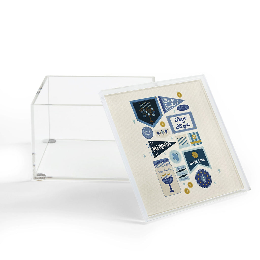 Marni Hanukkah Banners Signs and Pennants Acrylic Box