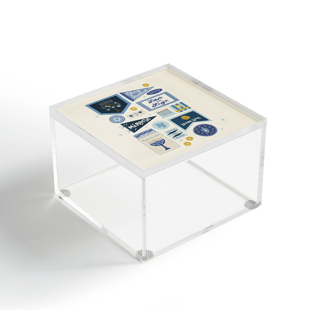 Marni Hanukkah Banners Signs and Pennants Acrylic Box