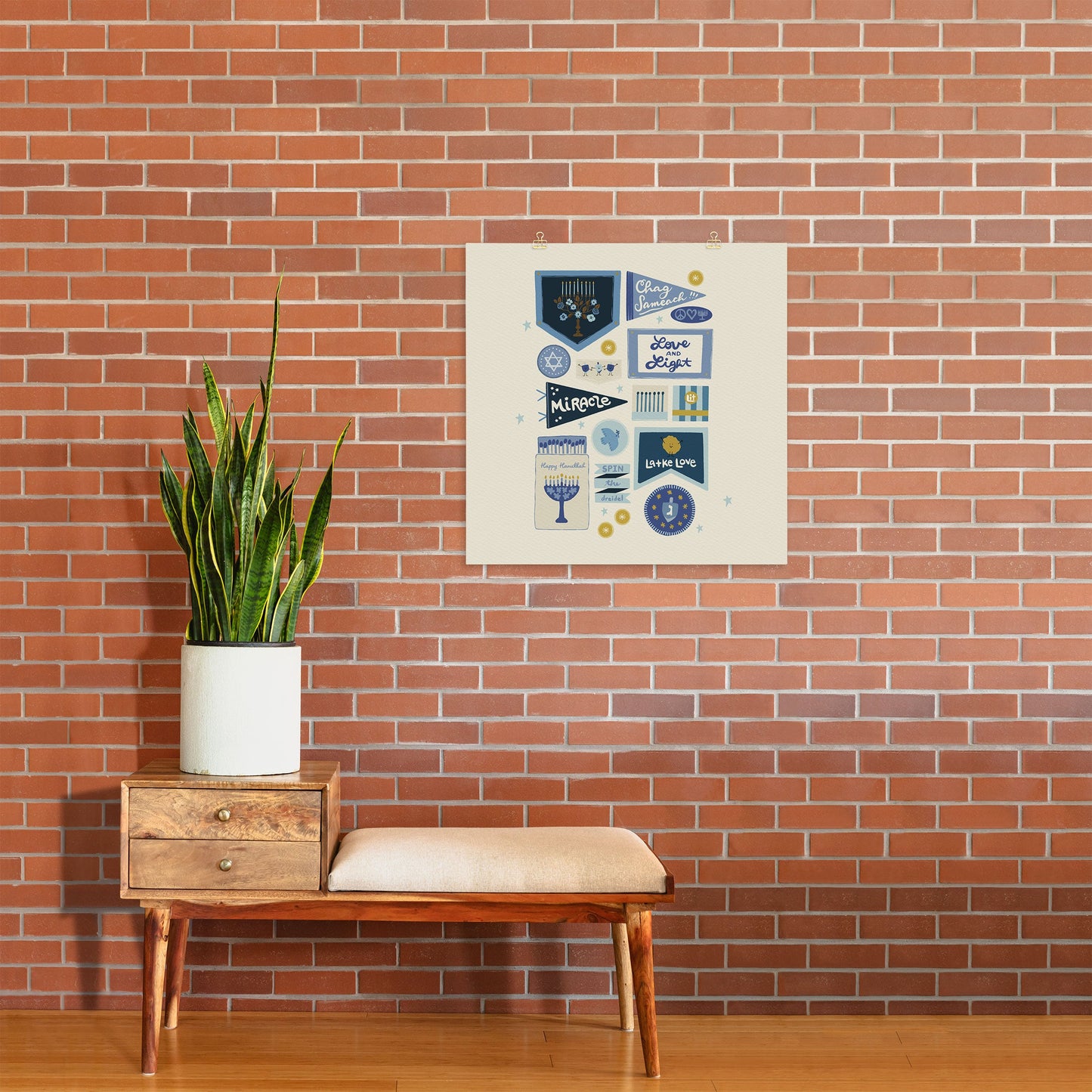 Marni Hanukkah Banners Signs and Pennants Art Print