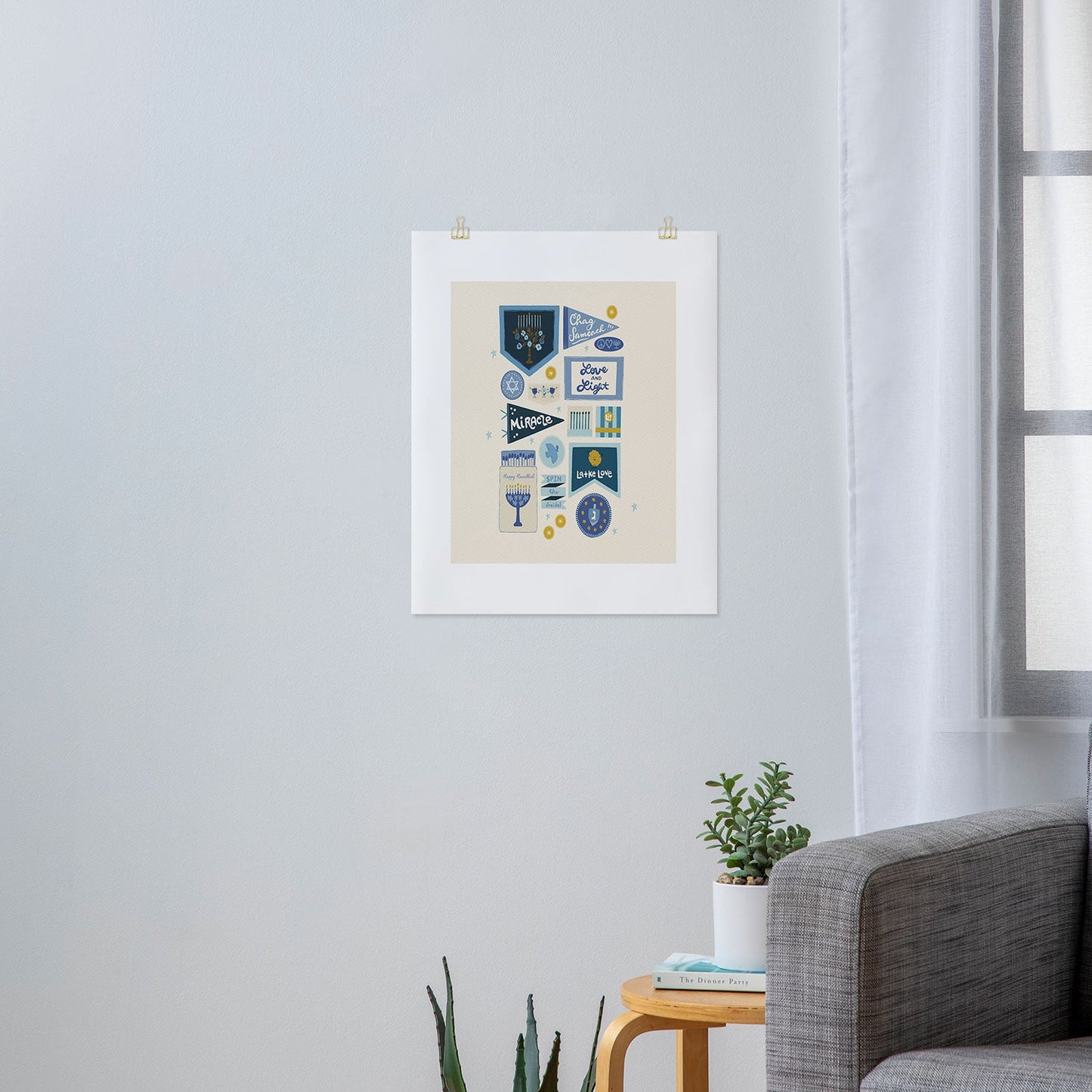 Marni Hanukkah Banners Signs and Pennants Art Print