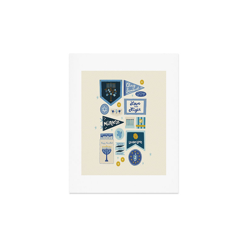 Marni Hanukkah Banners Signs and Pennants Art Print