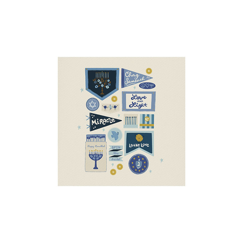 Marni Hanukkah Banners Signs and Pennants Art Print
