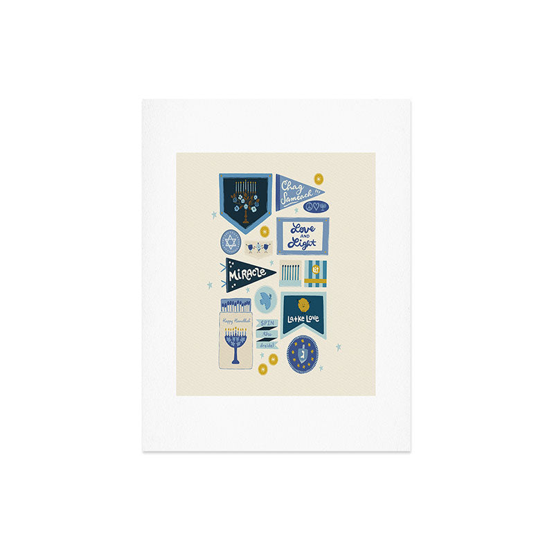 Marni Hanukkah Banners Signs and Pennants Art Print
