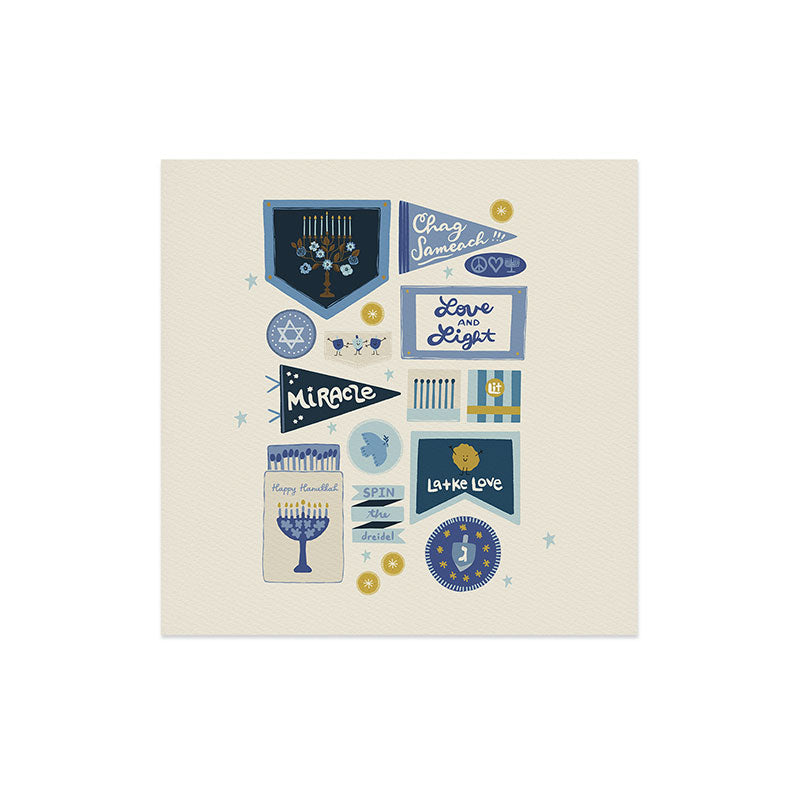Marni Hanukkah Banners Signs and Pennants Art Print