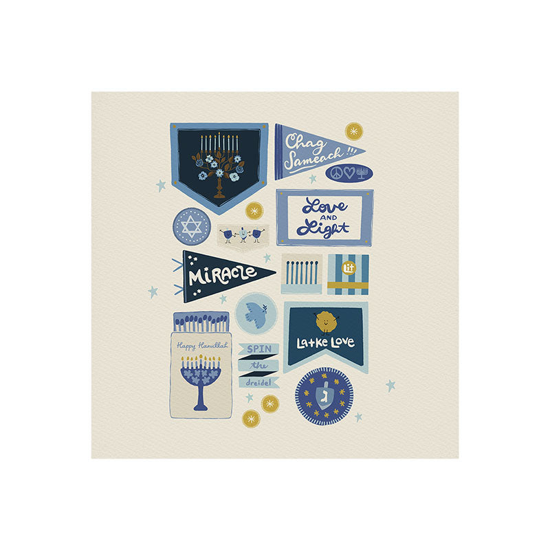 Marni Hanukkah Banners Signs and Pennants Art Print