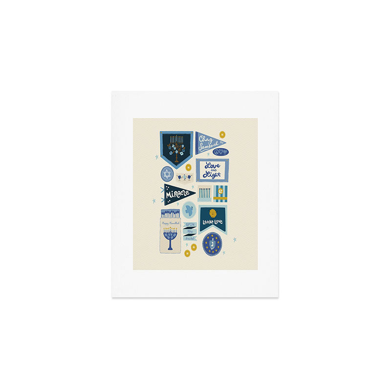 Marni Hanukkah Banners Signs and Pennants Art Print
